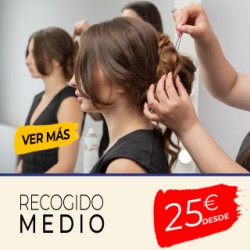 Recogido de pelo, Peluquería Sanaz en Azuqueca, Alovera